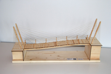 Modell „Hottengrabenbrücke“ von Sebastian Öhl. Foto: BayIka-Bau