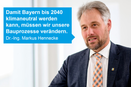 Dr.-Ing. Markus Hennecke, Vorstandsmitglied der Bayerischen Ingenieurekammer-Bau