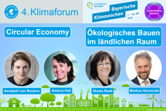 4. Klimaforum: Circular Economy und ökologisches Bauen im ländlichen Raum - Video jetzt online!