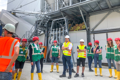 Exkursion der Trainees auf der Baustelle