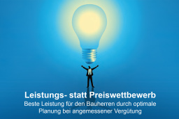 Neuer Flyer: Leistungs- statt Preiswettbewerb