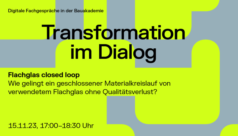 Flachglas closed loop - 15.11.2023 - Online - Kostenfrei 