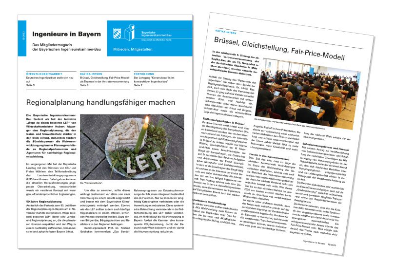 Ingenieure in Bayern: Dezember-Ausgabe jetzt online!