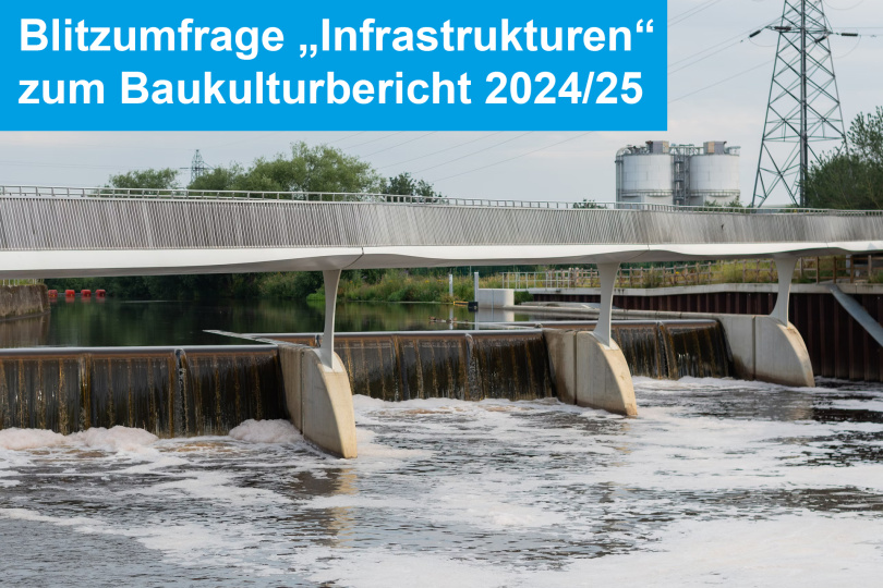 Blitzumfrage „Infrastrukturen“ zum Baukulturbericht 2024/25