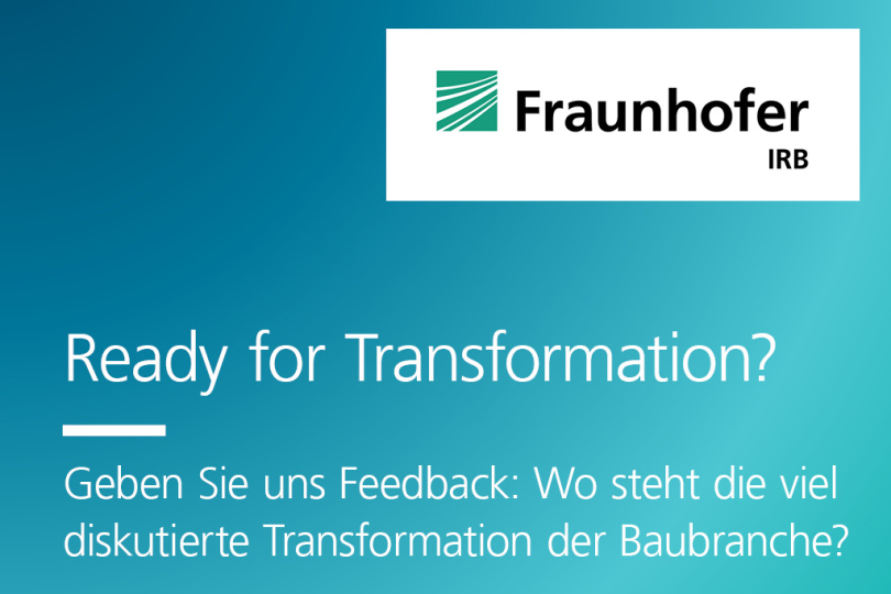 Umfrage zum Stand der Transformation der Bauwirtschaft