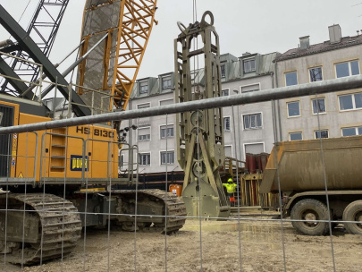 Foto von der Baustelle. Quelle: Technische Hochschule Augsburg 