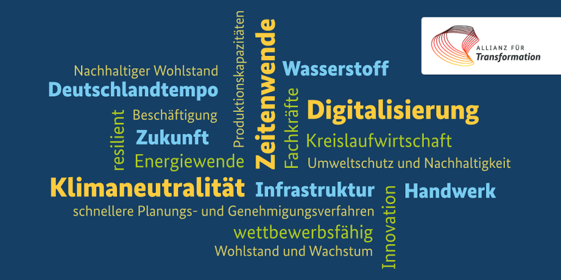 Allianz für Transformation. Grafik: Bundesregierung