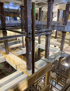 Blick auf die Baustelle VE41 Haltepunkt Marienhof. Foto: Technische Hochschule Augsburg