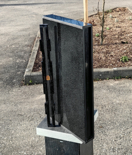 Fertig aufgebautes Wandelement. Foto: DITF