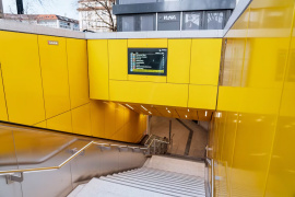 Umbau U-Bahnhof Sendlinger Tor München: U-Bahnhof von innen mit Aufgängen zur Sonnenstraße und zur Sendlinger Straße