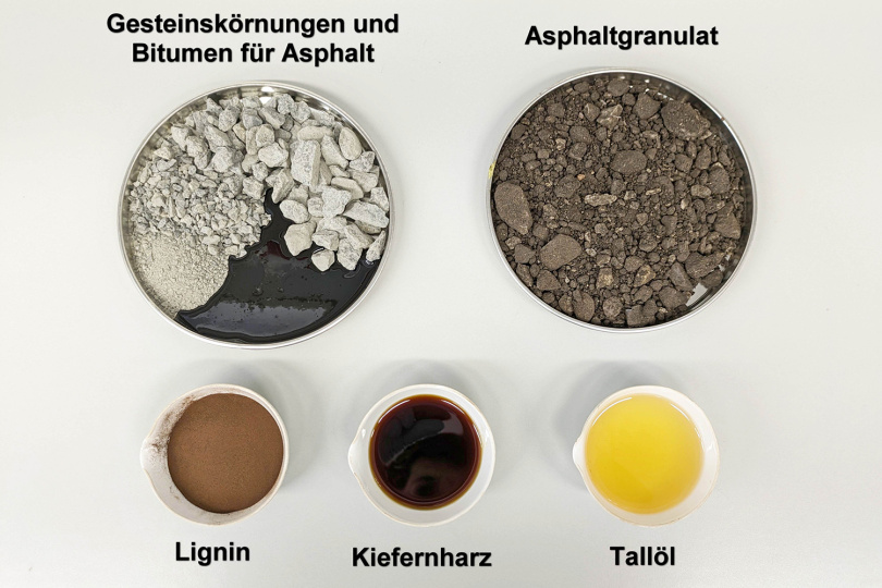 Straßenbau mit Bioasphalt ohne fossiles Bitumen