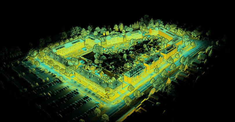 Visualisierung des Gebäude-Ensembles mit den Daten des digitalen Aufmaßes. Bild: Sto SE & Co. KGaA