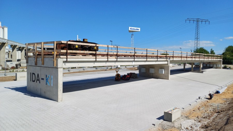 Die fertiggestellte Forschungsbrücke. Foto: Fabian Colling