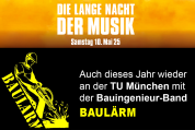 Lange Nacht der Musik mit der Bauingenieur-Band BAULÄRM - 10.05.2025 - München