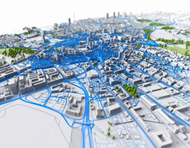 Urban Mining: 3D-Karte von Stuttgart. Grafik: Concular GmbH