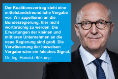 Bundesingenieurkammer fordert: Keine Verwässerung der losweisen Vergabe!