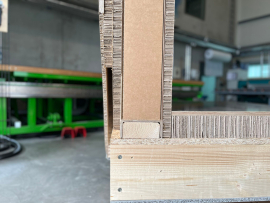 Ein Tinyhaus - fast vollständig aus Papier. Foto: ISM+D, Paper Construction and Design - Inés Burdiles / Montage: TU Darmstadt