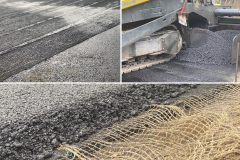 Zustand von Asphaltstraßen: Kontinuierliche Überwachung durch biobasiertes Gewebe mit integrierter Sensorik