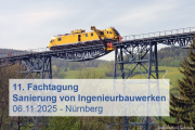 11. Fachtagung zur Sanierung von Ingenieurbauwerken - 06.11.2025 - Nürnberg - Ermäßigung für Mitglieder! 