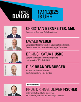 Die Referierenden beim Foyer-Dialog