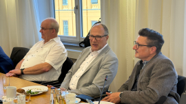 Parlamentarisches Frühstück mit Abgeordneten der Freie Wähler Landtagsfraktion. © BayIka-Bau