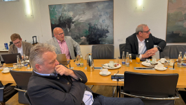 Parlamentarisches Frühstück mit Abgeordneten der Freie Wähler Landtagsfraktion. © BayIka-Bau