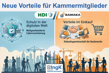Neue Vorteile für Kammermitglieder: Cyber-Versicherung und Einkaufsplattform BAMAKA