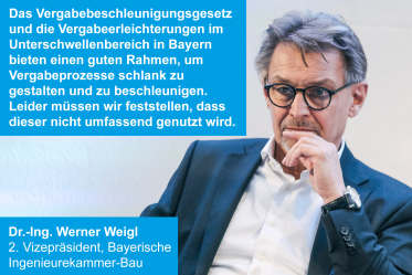 Rückblick auf den 14. Vergabetag Bayern mit Dr.-Ing. Werner Weigl