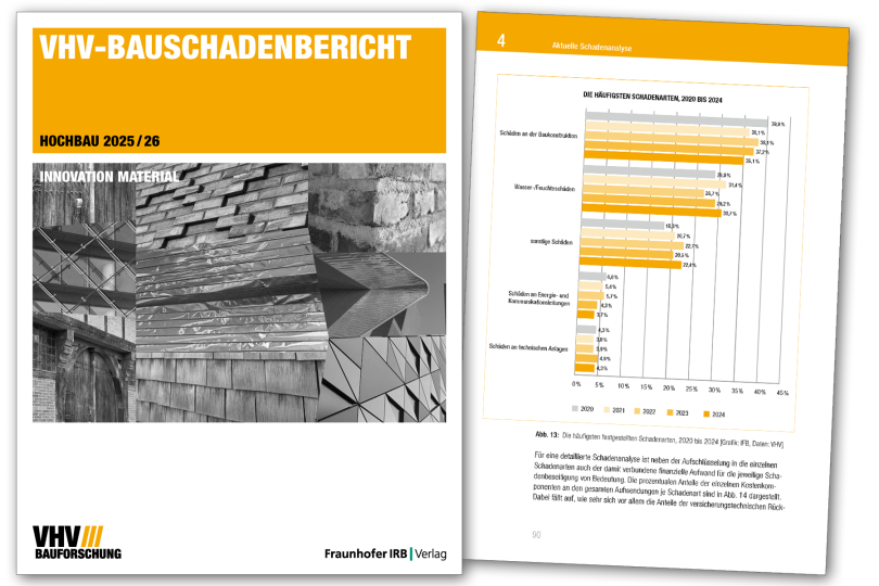 Neuer VHV-Bauschadenbericht Hochbau 2025/26