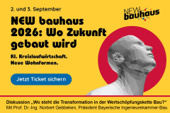 Innovationsfestival NEW bauhaus 2026 - 02.-03.09.2026 - Weimar - Mitgliederrabatt!