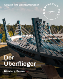 Der Überflieger: Mit Pylonen und Seilen eingeschoben