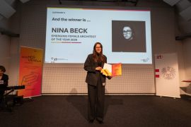 Gewinnerin der Kategorie II – Emerging Female Architect of the Year (österreichische Architektinnen unter 40) ist die Architektin Nina Beck. © Sebastian Siegel /BKZT