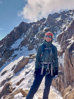 Den Gesamtüberblick hat Katharina Wolgast beruflich wie auch beim Bergsteigen.