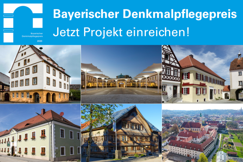 Bayerischer Denkmalpflegepreis 2020: Jetzt Projekt einreichen!