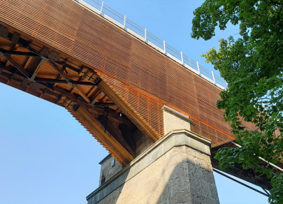 Historische König-Ludwig-Brücke in Kempten: Bayerischer Denkmalpflegepeis 2020 in Bronze - Kategorie Öffentliche Bauwerke