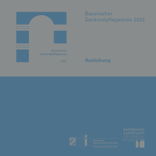 Bayerischer Denkmalpflegepreis - Auslobungsbroschüre
