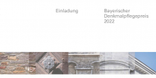 Einladung und Programm zur Preisverleihung des Bayerischen Denkmalpflegepreises 2018
