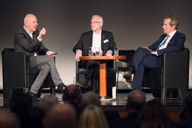 Diskussionsrunde mit Nobert Gebbeken, Matthias Horx und Tilmann Schöberl