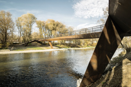 Isarsteg Nord – Fuß- und Radwegbrücke, Freising