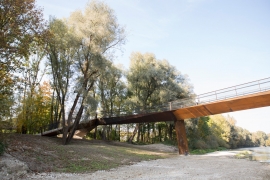 Isarsteg Nord – Fuß- und Radwegbrücke, Freising