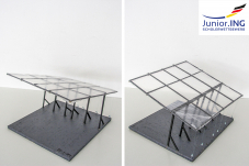 Modernes Stadiondach Wilhelm-Diess-Gymnasium Pocking Rebekka Reinert, Justin Renke, Vinzenz Roßmayer, Jonas Brummer und Clemens Brandstetter