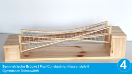 Symmetrische Brücke Paul Constantiniu, Klassenstufe 6 Gymnasium Donauwörth