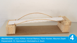 Aischbrücke Julius Köhler, Konrad Markus, Florin Nücker, Maurice Ziajski Klassenstufe 10, Gymnasium Höchstadt a.d. Aisch
