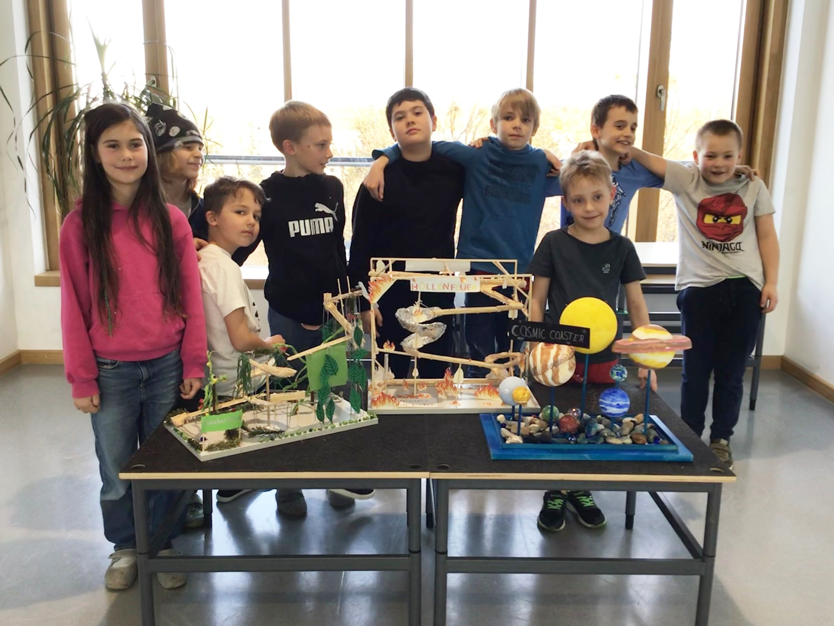 Höllenfeuer von Justus Witt, Christopher Schaube, Gero Kummerlöwe, Yasin Uzun, Mira Tröger, Kooperative Ganztagsschule von der Pfordten-Straße, München, 8 bzw. 9 Jahre, 3. Klasse