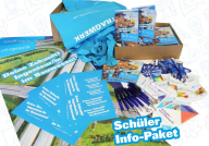 Paket mit Informationsmaterial für Schul- und Berufs-Info-Veranstaltungen