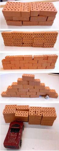 Anwendungsbeispiele für das Bauen von Mauern mit dem Baukasten