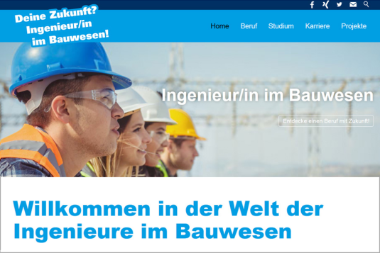 Internetseite  www.zukunft-ingenieur.de