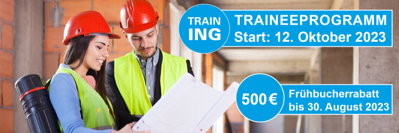 Nächster Start des Traineeprogramms: 13. Oktober 2023 - Jetzt anmelden!