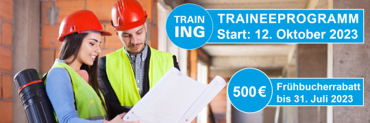 Traineeprogramm - Start: 12.10.2023 - 500 Euro Frühbucherrabatt bis 31.07.2023!