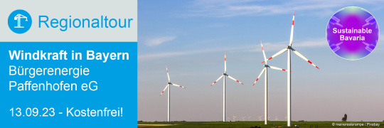 Regionaltour: Windkraft in Bayern - 13.09.2023 - Pfaffenhofen - Kostenfrei!